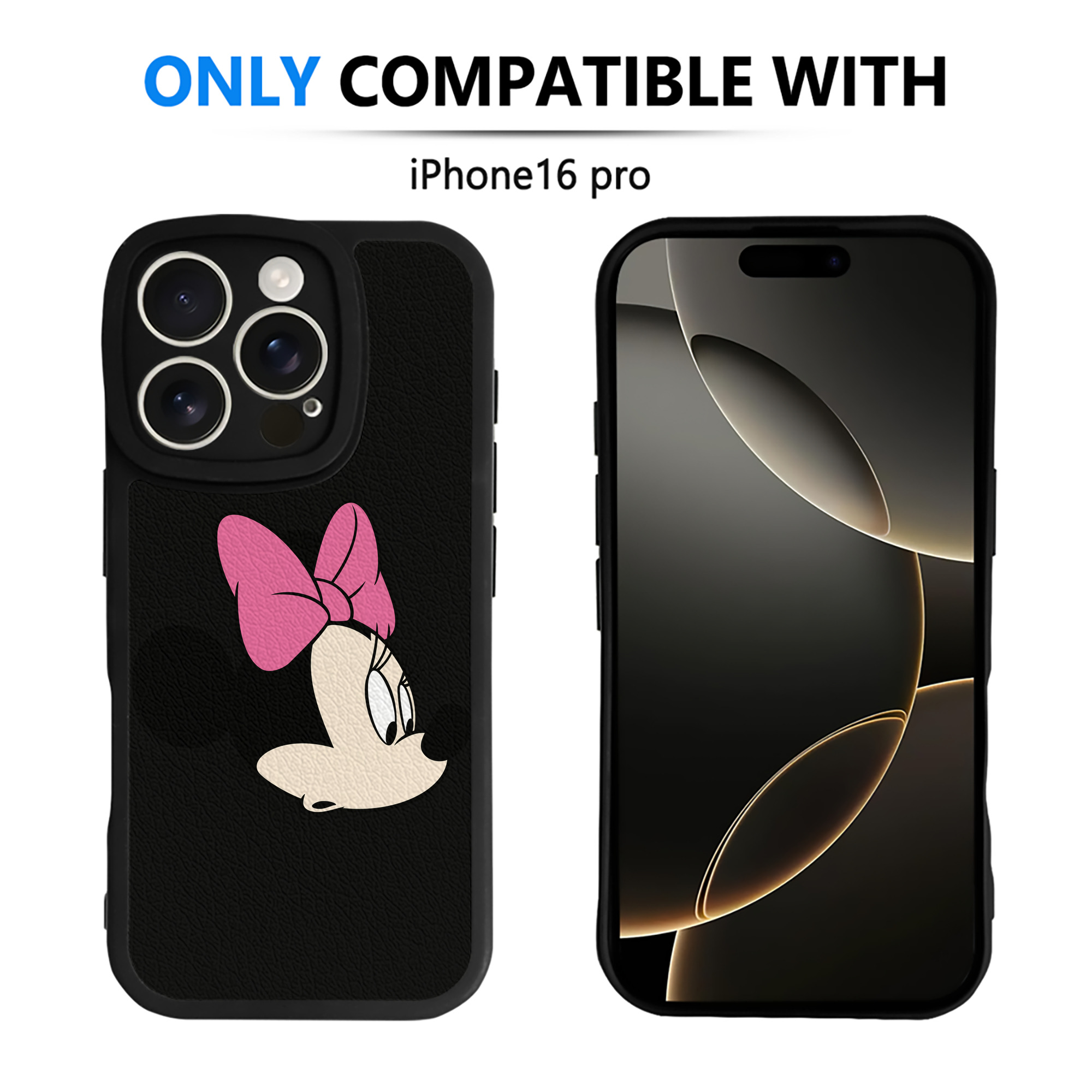 （画像用） ミッキーマウス Mickey Mouse 【iPhone 16シリーズ対応】シリコンスマホケース（レザー調） 材質：シリコン